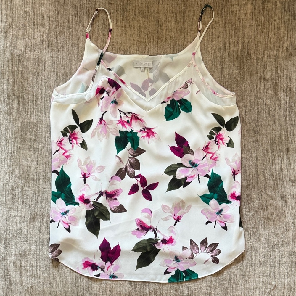 1. State Floral Camisole in Pink and Green